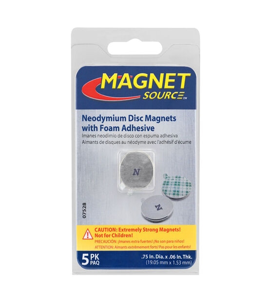 Neodymium Magnet With Adhesive 5pc, , hi-res, image 10