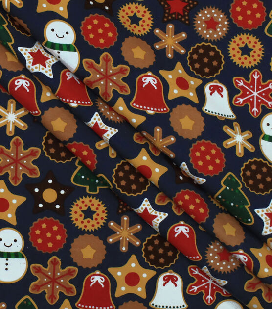Cookies & Snowmen Super Snuggle Christmas Flannel Fabric, , hi-res, image 2