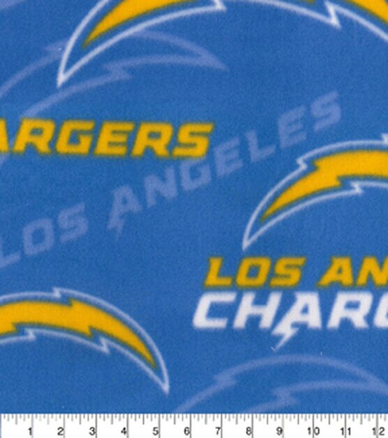 Fabric Traditions Los Angeles Chargers Fleece Fabric Logo