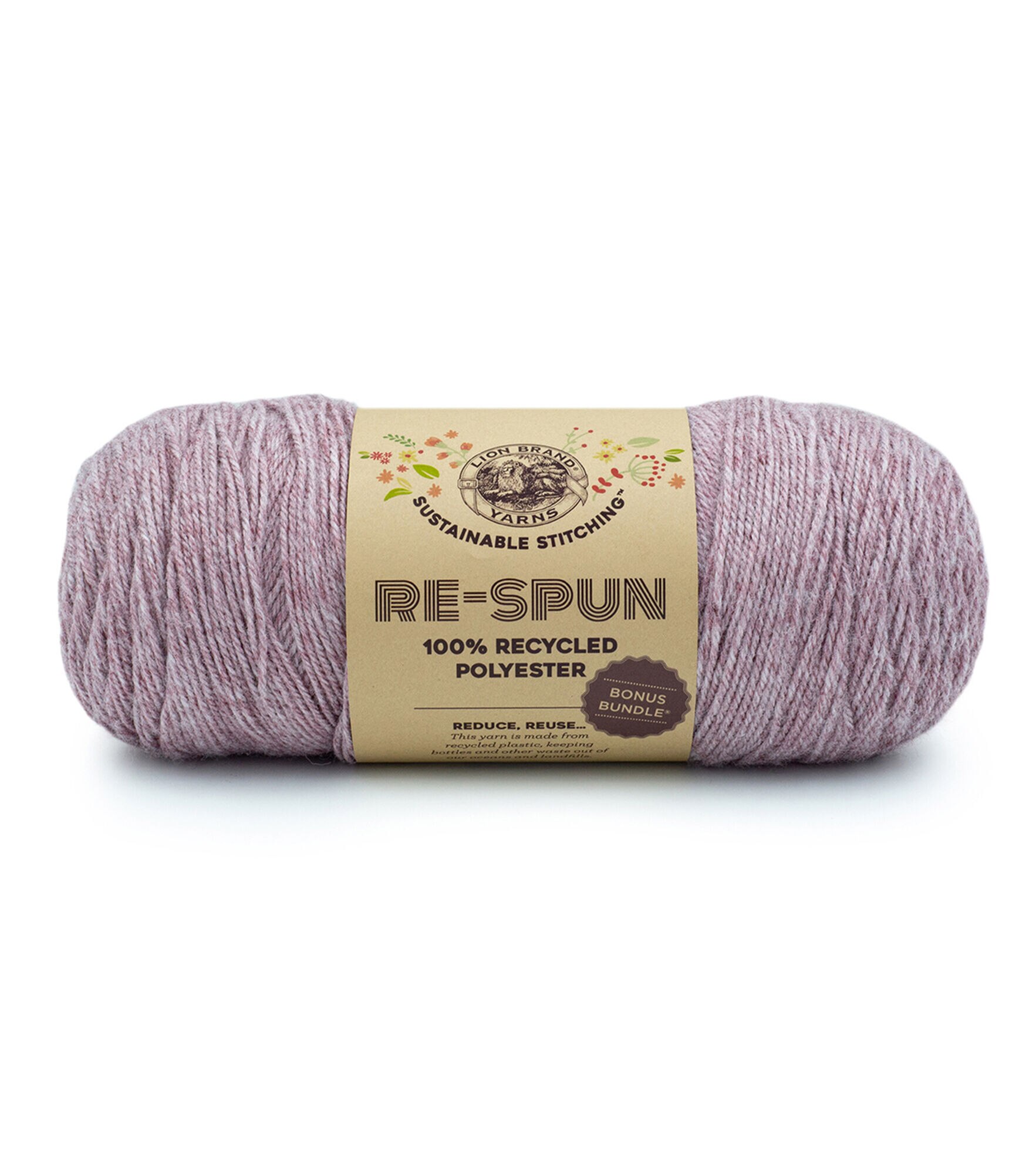 Lion Brand Re-Spun Bonus Bundle Yarn-Silver