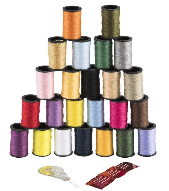 12 Colors/set Polyester Sewing Thread With Needles And Thread Spool, For  Sewing And Mending, Multi-color