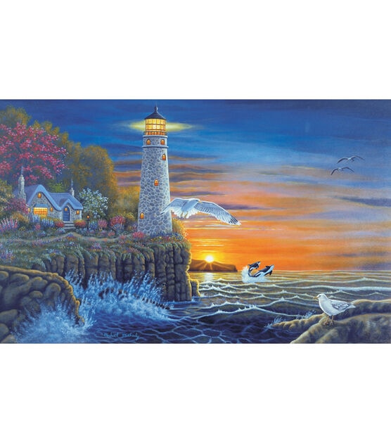 Royal & Langnickel Adult Painting by Numbers Waterside Lighthouses Kit