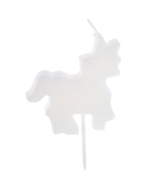 3" Unicorn Pick Birthday Candle by STIR, , hi-res, image 3