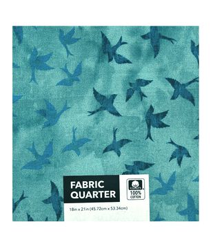18 x 21 Blue Tiles Quilt Cotton Fabric Quarter 1pc by Keepsake