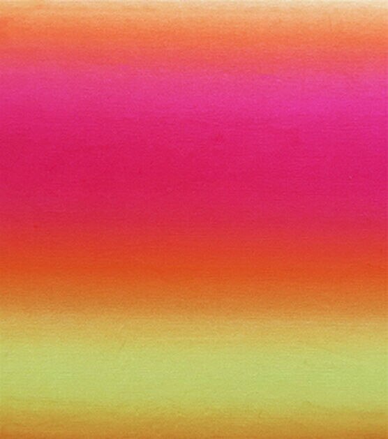 Pink & Yellow Ombre Cotton Interlock Knit Fabric By POP!, , hi-res, image 1