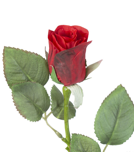24.5" Red Rose Bud Stem by Bloom Room, , hi-res, image 2