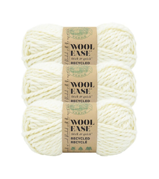 Lion Brand Wool-Ease Thick & Quick Recycled Yarn 2 Bundle