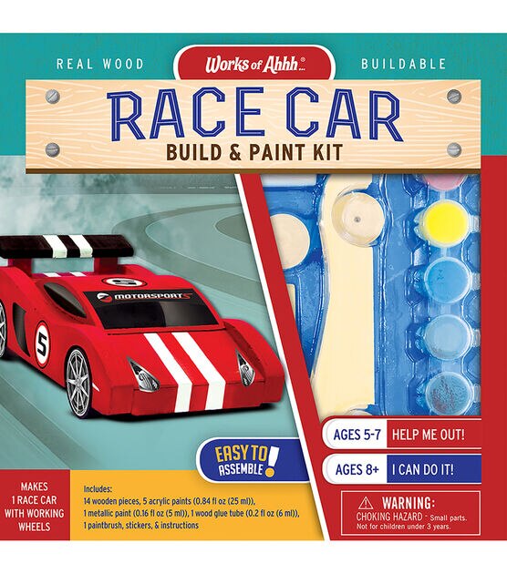 Works of Ahhh Race Care Buildable Wood Paint Kit