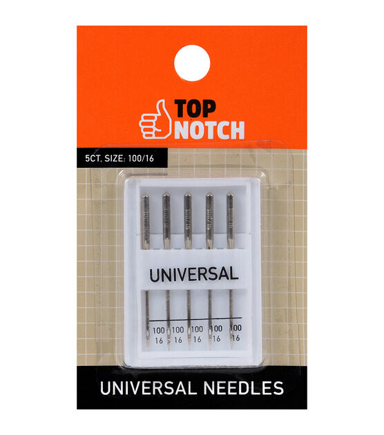 100/16 Universal Sewing Machine Needles 5pk by Top Notch
