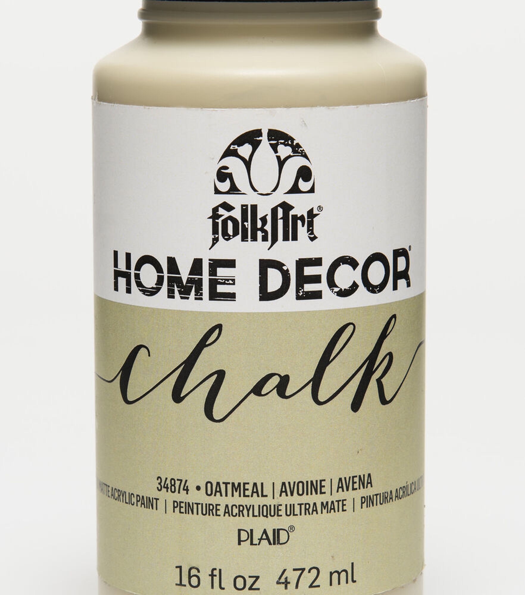 Folkart 16oz Home Decor Chalk, Oatmeal, hi-res