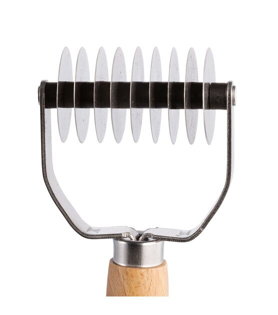 Stainless Steel Pasta Cutter With Wood Handle by STIR, , hi-res, image 3