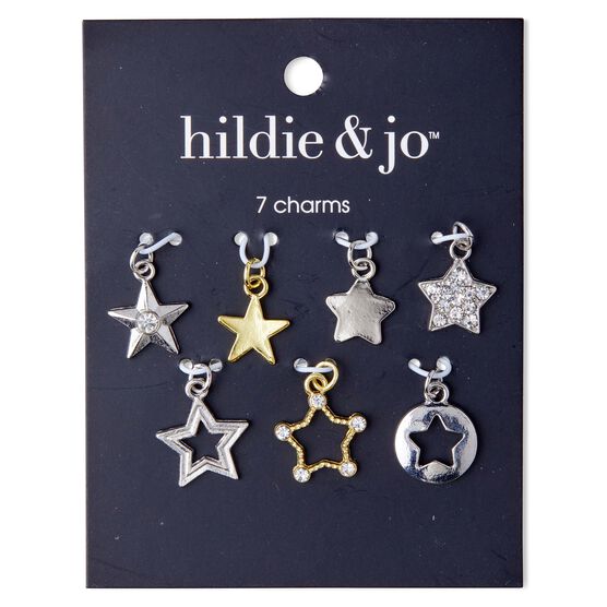 7ct Gold & Silver Stars Charms by hildie & jo
