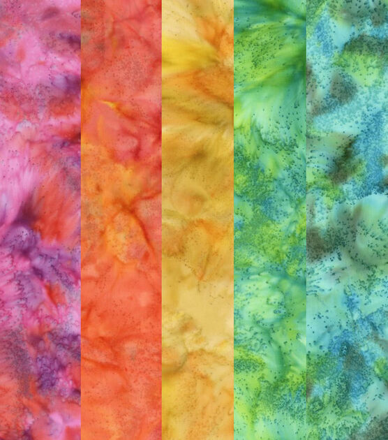 Multi Tonal Batik 2.5" Cotton Fabric Roll, , hi-res, image 3