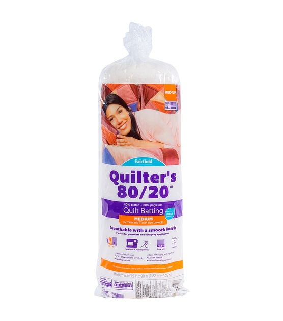 Fairfield Quilters 80/20 Twin Size 72" x 90"