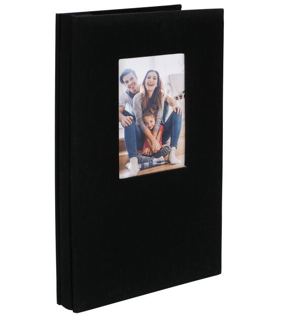 Malden 4 x 6 Black Fabric 180 Pocket Photo Album