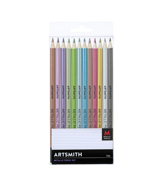 12ct Metallic Colored Pencils by Artsmith
