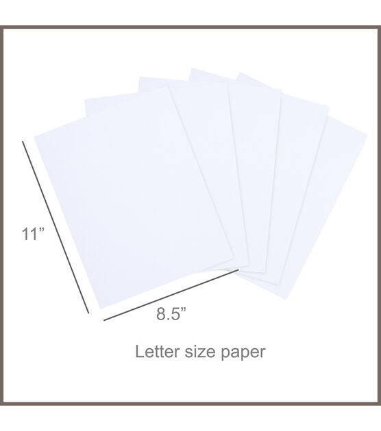 100 Sheet 8.5" x 11" White Smooth Cardstock Paper Pack by Park Lane, , hi-res, image 2