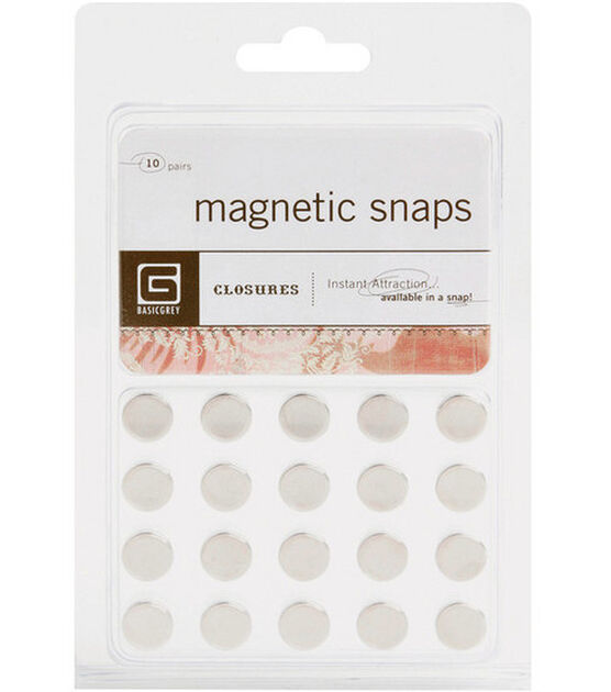Basic Grey Small Magnetic Snaps