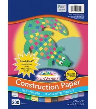 Colorations Heavyweight Holiday Green Construction Paper - 9 x 12, 200 Sheets