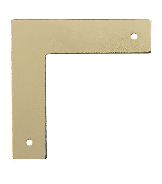 Smooth Campaign Hardware Corners, Small, 3 Pack, Brass, , hi-res, image 4