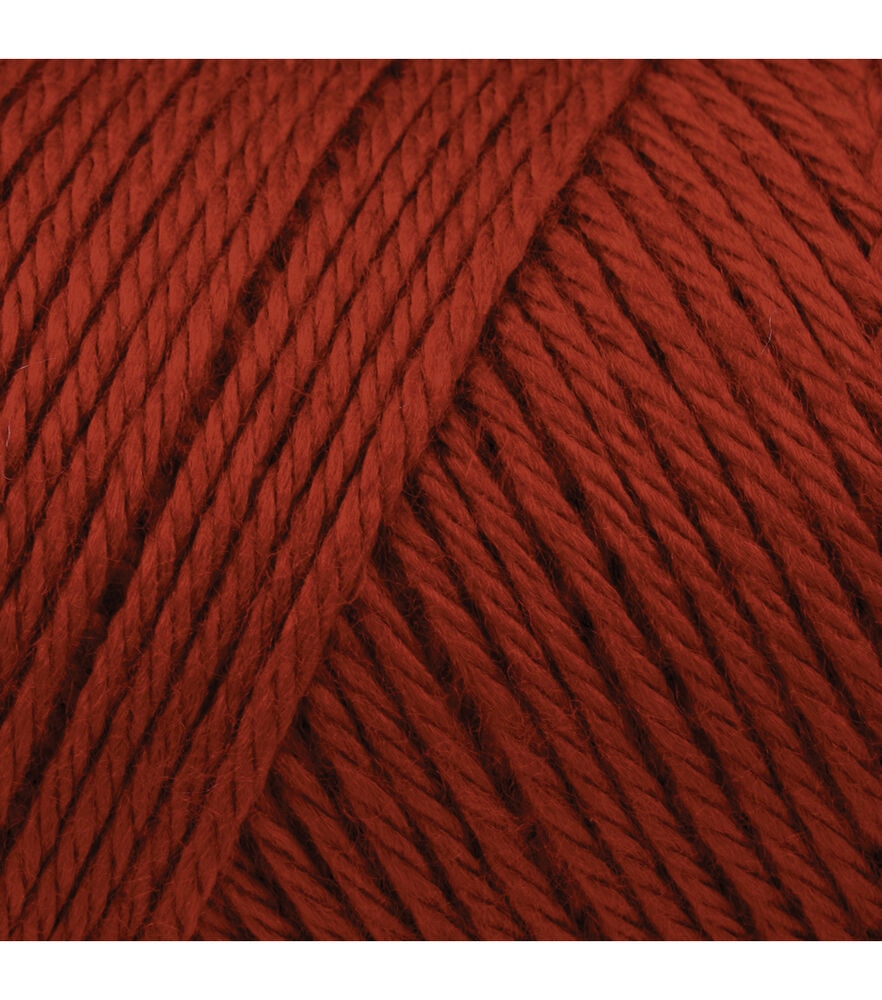 Caron Simply Soft 315yds Worsted Acrylic Yarn, Autumn Red, swatch, image 11