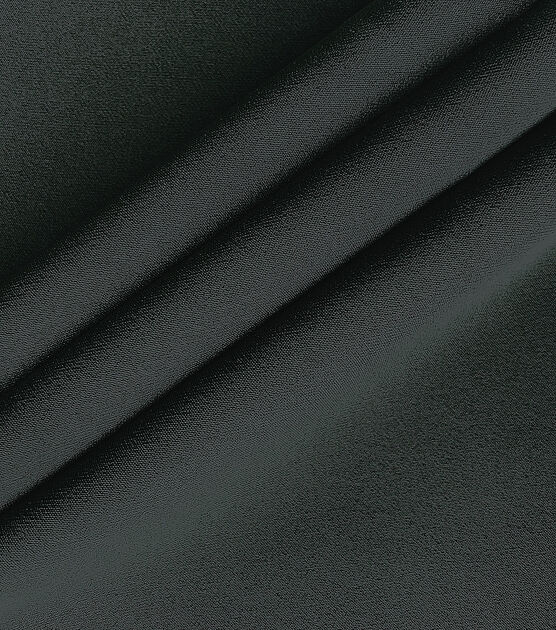 Black Bengaline Polyester Suiting sportswear Fabric, , hi-res, image 1