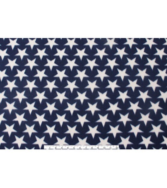 Blizzard Fleece Fabric  Stars On Navy, , hi-res, image 2