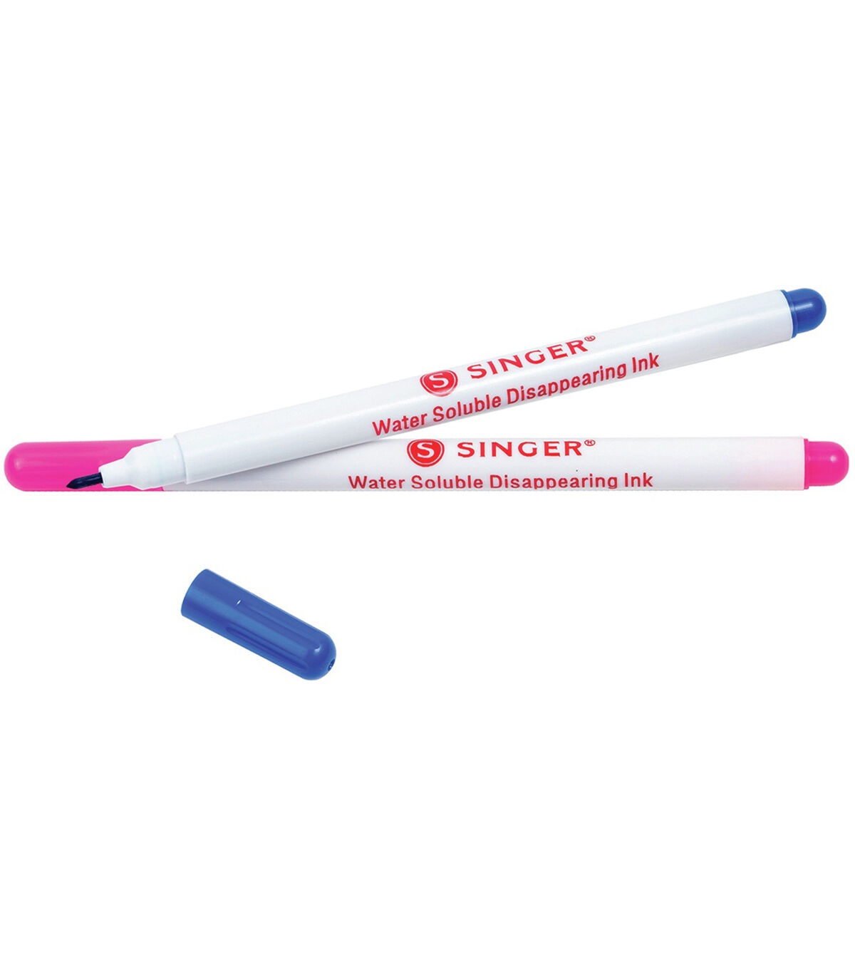 Singer QuiltPro Disappearing Fabric Marking Pens - Fine-Pink & Blue 2-Pkg