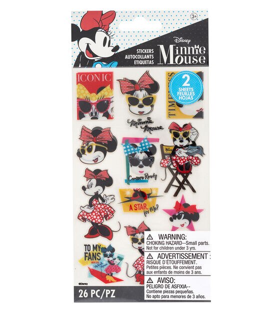 American Crafts Disney Stickers Hollywood Minnie