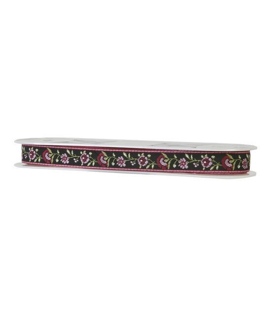 Simplicity Woven Band Trim 0.88'' Multi Flowers, , hi-res, image 3