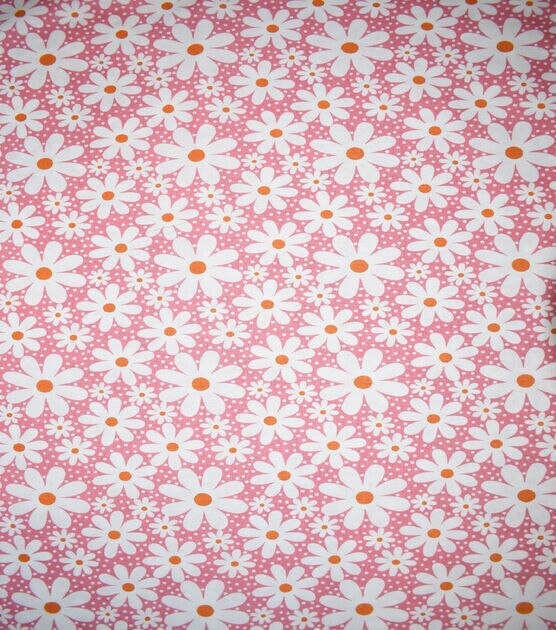 Daisies on Pink Quilt Cotton Fabric by Keepsake Calico, , hi-res, image 2