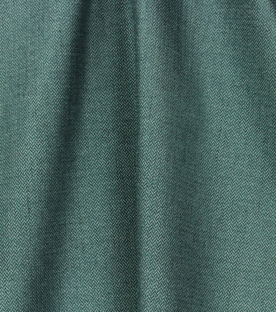 Richloom Spartan Caspian Heathered Herringbone Solid Fabric, , hi-res, image 2