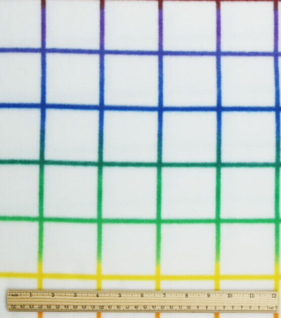 Pride Square Geometric Anti Pill Fleece Fabric, , hi-res, image 3