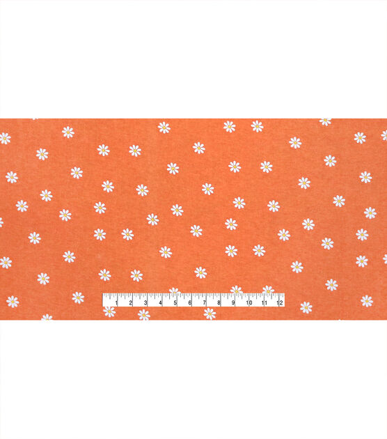 POP! Daisy On Peach Super Snuggle Flannel Fabric, , hi-res, image 4