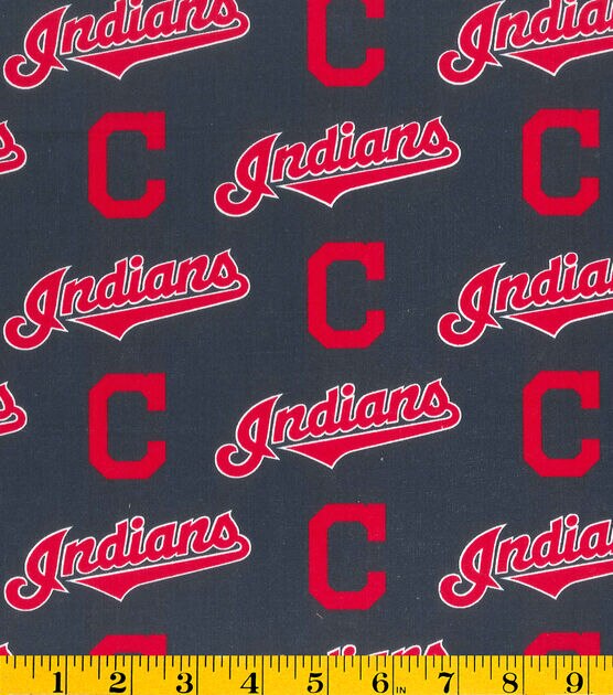 Fabric Traditions Cleveland Baseball Cotton Fabric Logo