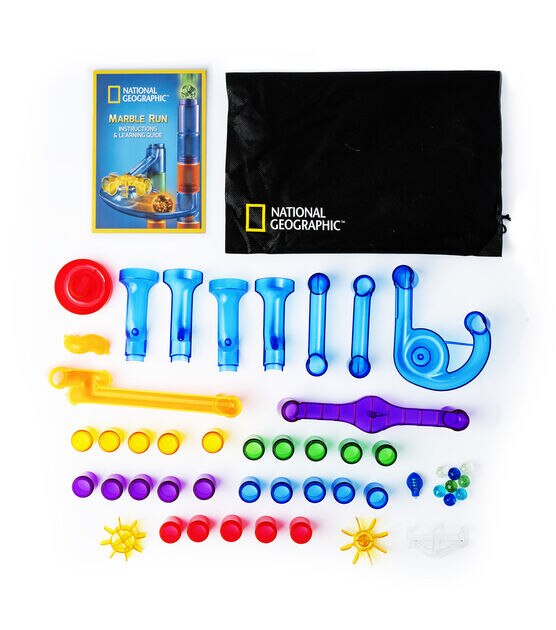 National Geographic 50ct Glow in the Dark Marble Run Set