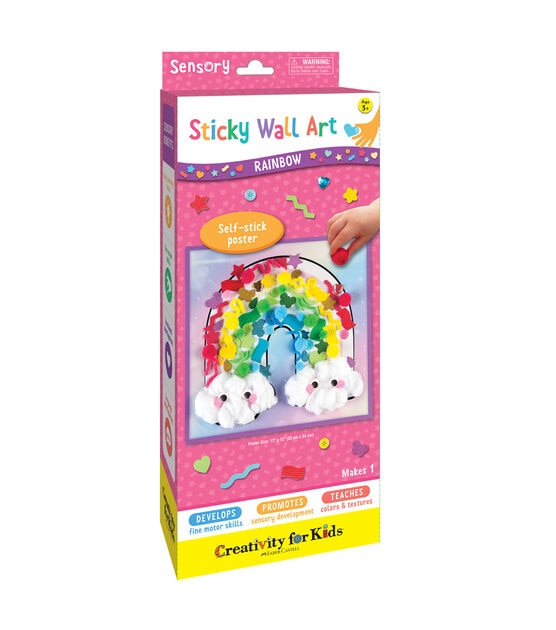 Faber-Castell 13" Sensory Craft Rainbow Sticky Wall Art 67pc