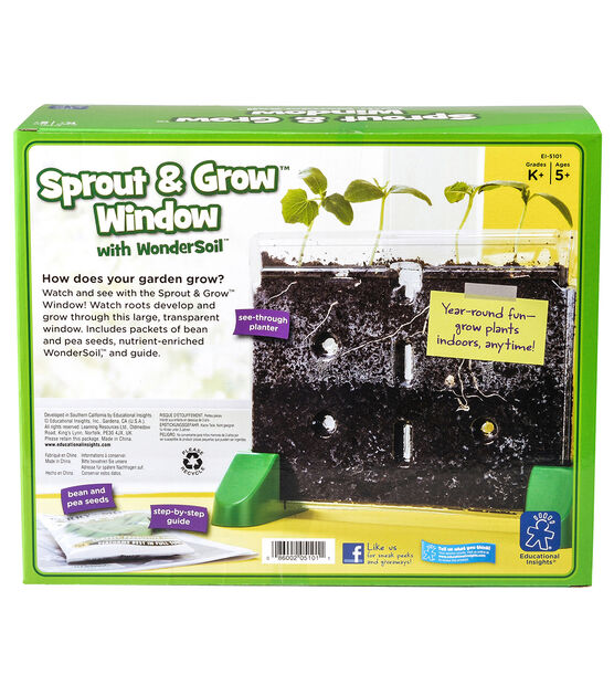 Educational Insights Sprout & Grow Window Plant Growing Kit, , hi-res, image 5