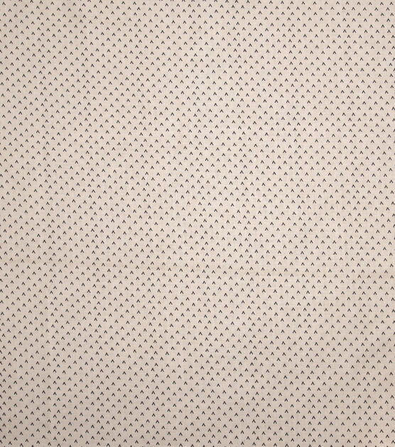 Brown V Print on Cream Cotton Fabric by Keepsake Calico, , hi-res, image 2