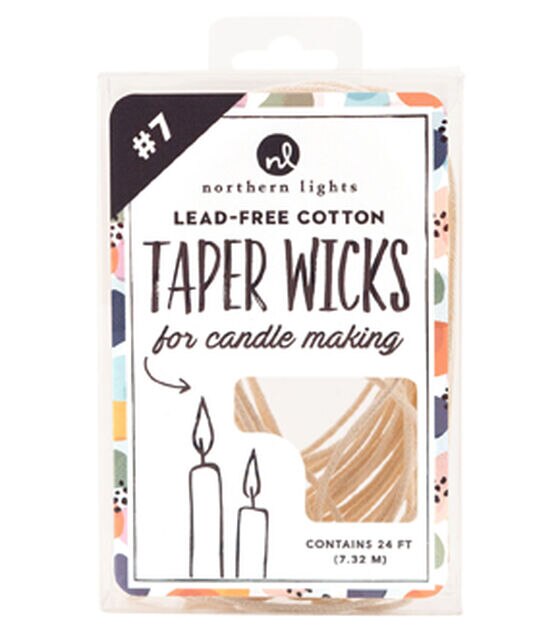Northern Lights Candle Making Cotton Taper Wicks