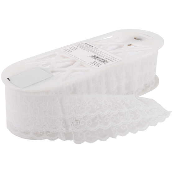 Simplicity 3 tier Lace Trim 2.5'' White