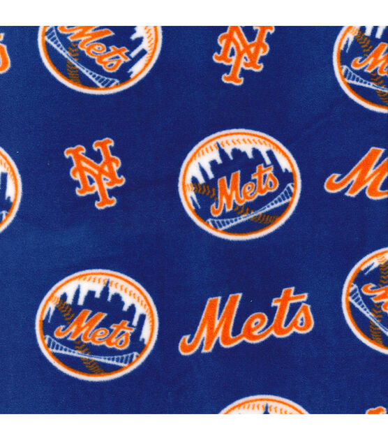 Fabric Traditions New York Mets Fleece Fabric Logo, , hi-res, image 2