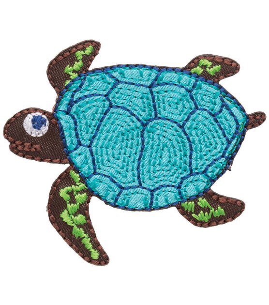 Simplicity 2" Sea Turtle Iron On Patch