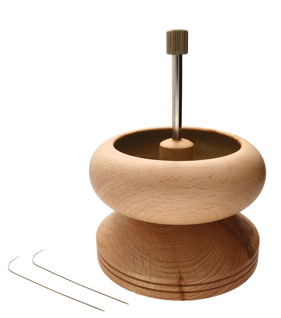 The Beadsmith Spin & String Large Wooden Bead Spinner
