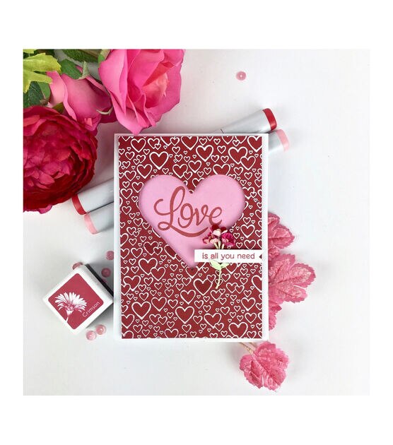 Hero Arts Cling Stamps 6''X6'' Bursting With Love, , hi-res, image 3