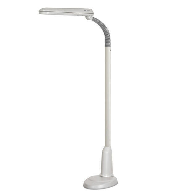 OttLite 49" White 24W Craft Floor Lamp
