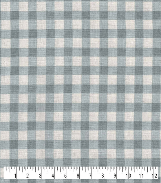 Gray & White Checks Quilt Cotton Fabric by Keepsake Calico, , hi-res, image 3