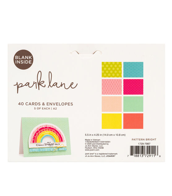 80ct Bright Pattern A2 Cards & Envelopes by Park Lane, , hi-res, image 3