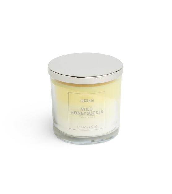 14oz Wild Honeysuckle Scented Jar Candle by Hudson 43