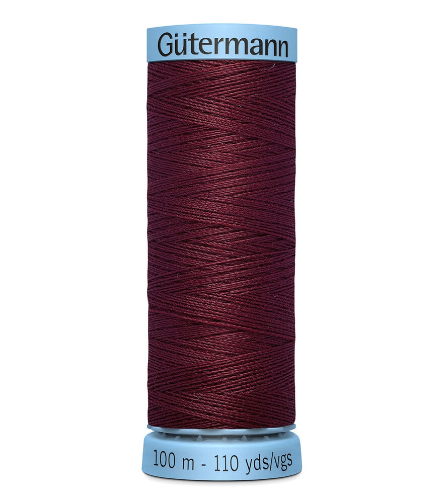 Gutermann Silk Thread, 369 Wine, swatch